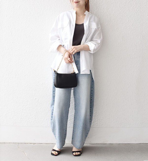 SHIPS any「SHIPS any:〈洗濯機可能〉リネン ミックス ワーク ポケット シャツ」|シャツ・ブラウス|