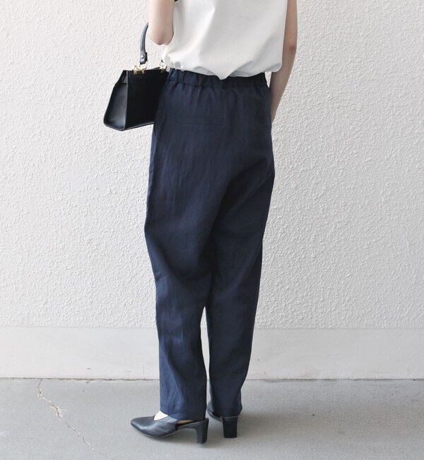 SHIPS any「SHIPS any:〈洗濯機可能〉ヨーロピアンフラックス リネン タック グルカ イージー パンツ」|その他|