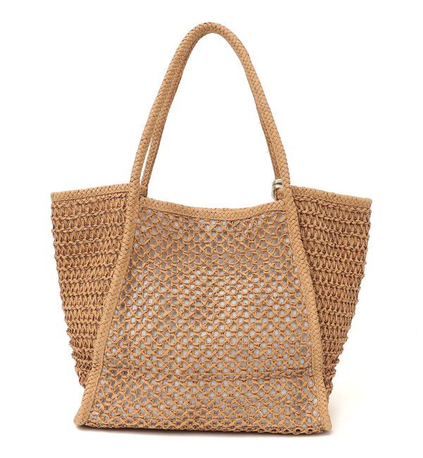 SHIPS any「SHIPS any: タッセル 透かし編み ペーパー トート バッグ」|トートバッグ|