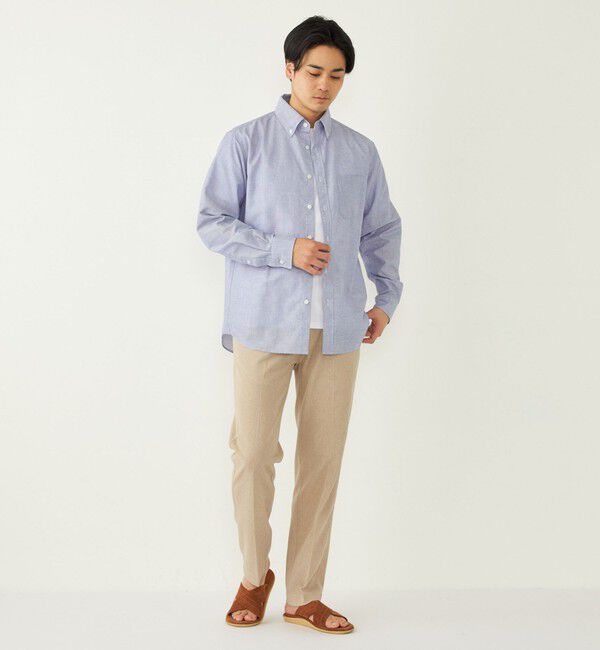 SHIPS Colors 「SHIPS Colors:リネン COOLMAX(R) ミックス シャツ◇」|シャツ・ブラウス|