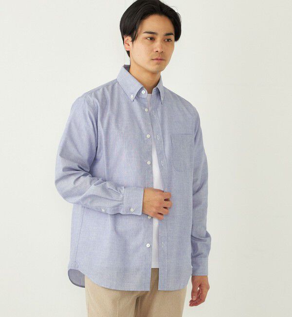 SHIPS Colors 「SHIPS Colors:リネン COOLMAX(R) ミックス シャツ◇」|シャツ・ブラウス|