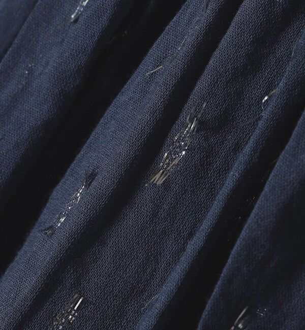 SHIPS any「SHIPS any:〈洗濯機可能〉ラメ ドビー ギャザー パフ スリーブ ブラウス」|シャツ・ブラウス|