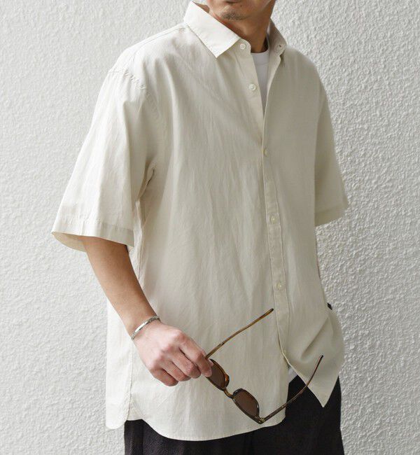 SHIPS any「SHIPS any:〈洗濯機可能〉コットン/リネン レギュラーカラー シャツ◇」|シャツ・ブラウス|ナチュラル