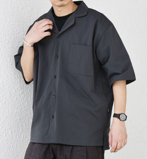 SHIPS any「【WEB限定】SHIPS any:〈軽量/ストレッチ〉エアライト リラックス オープンカラーシャツ◇」|シャツ・ブラウス|