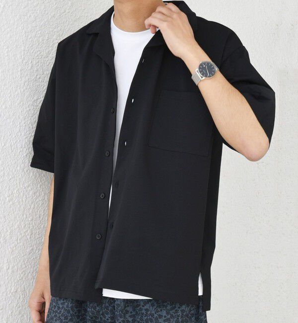 SHIPS any「【WEB限定】SHIPS any:〈軽量/ストレッチ〉エアライト リラックス オープンカラーシャツ◇」|シャツ・ブラウス|