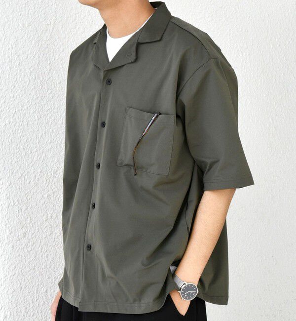 SHIPS any「【WEB限定】SHIPS any:〈軽量/ストレッチ〉エアライト リラックス オープンカラーシャツ◇」|シャツ・ブラウス|