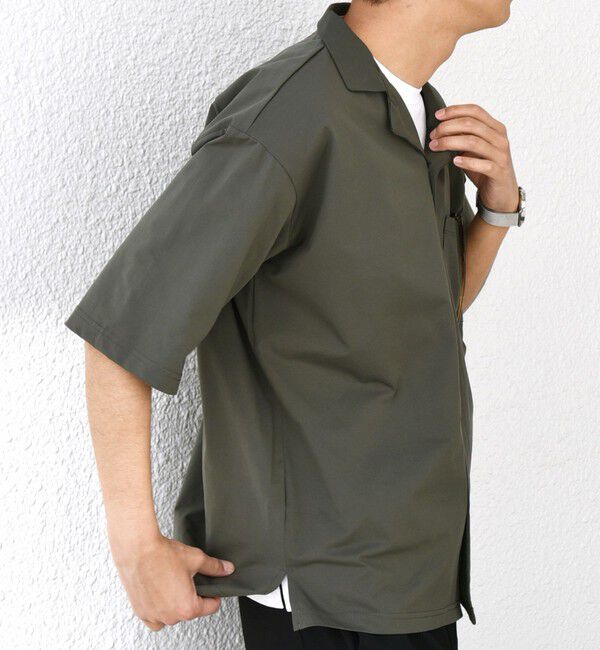 SHIPS any「【WEB限定】SHIPS any:〈軽量/ストレッチ〉エアライト リラックス オープンカラーシャツ◇」|シャツ・ブラウス|