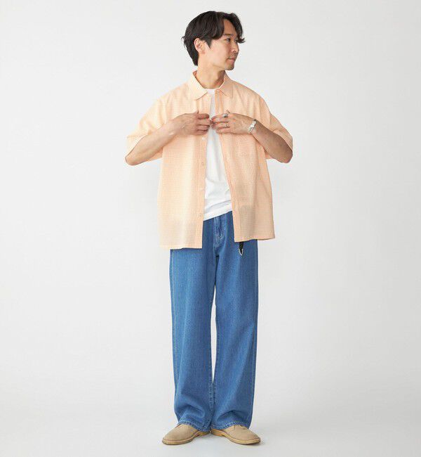 SHIPS「SHIPS: エアー サッカー レギュラーカラー ショートスリーブ シャツ」|シャツ・ブラウス|