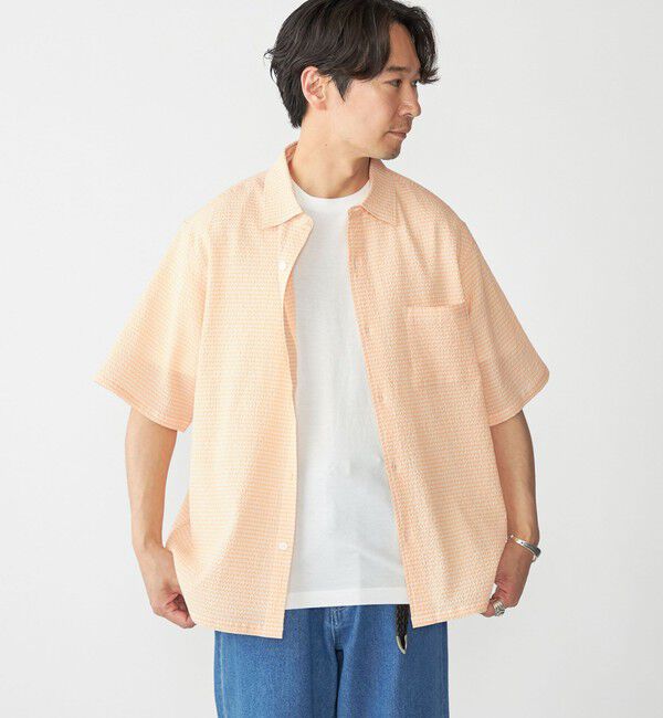 SHIPS「SHIPS: エアー サッカー レギュラーカラー ショートスリーブ シャツ」|シャツ・ブラウス|