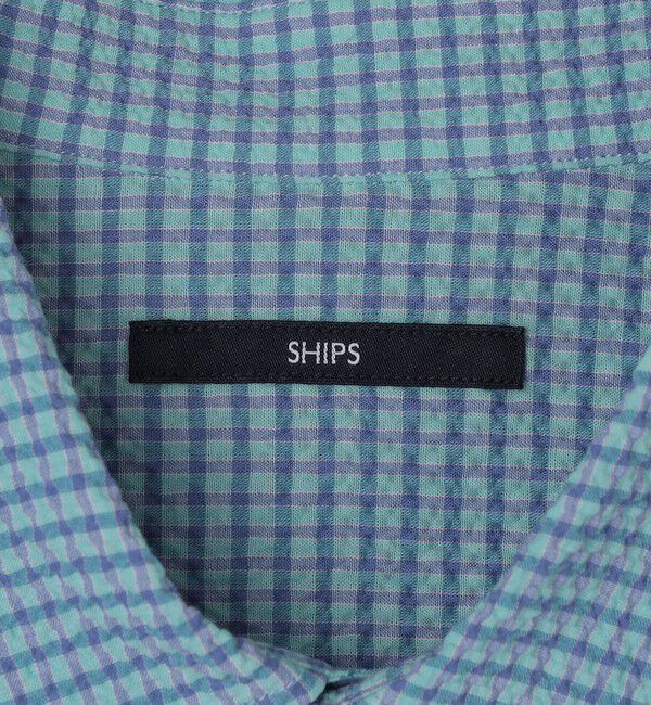 SHIPS「SHIPS: エアー サッカー レギュラーカラー ショートスリーブ シャツ」|シャツ・ブラウス|