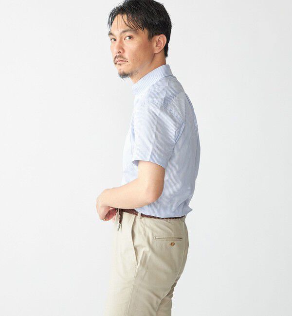 SHIPS「SHIPS: ショート スリーブ パナマ ロンドンストライプ シャツ」|シャツ・ブラウス|