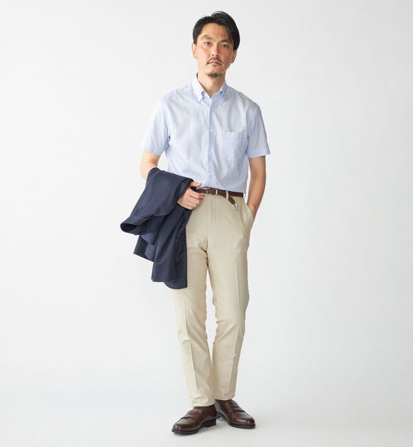 SHIPS「SHIPS: ショート スリーブ パナマ ロンドンストライプ シャツ」|シャツ・ブラウス|