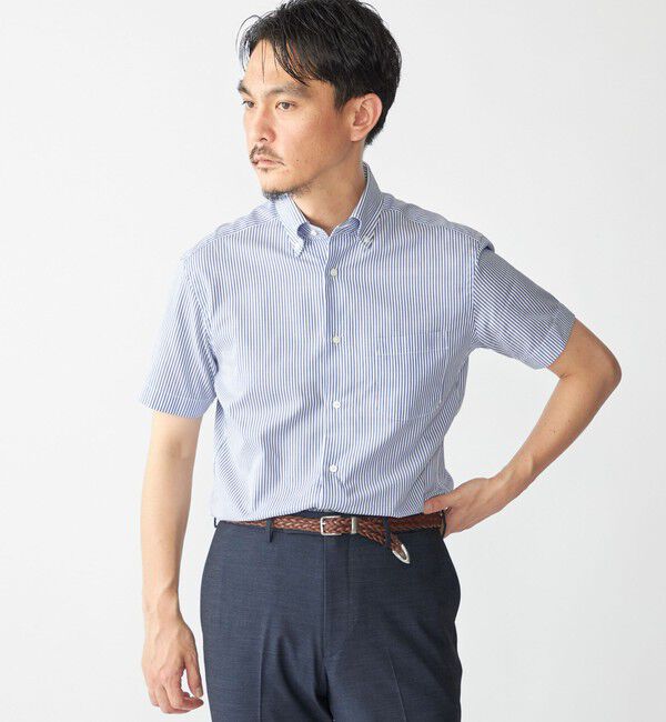 SHIPS「SHIPS: ショート スリーブ パナマ ロンドンストライプ シャツ」|シャツ・ブラウス|