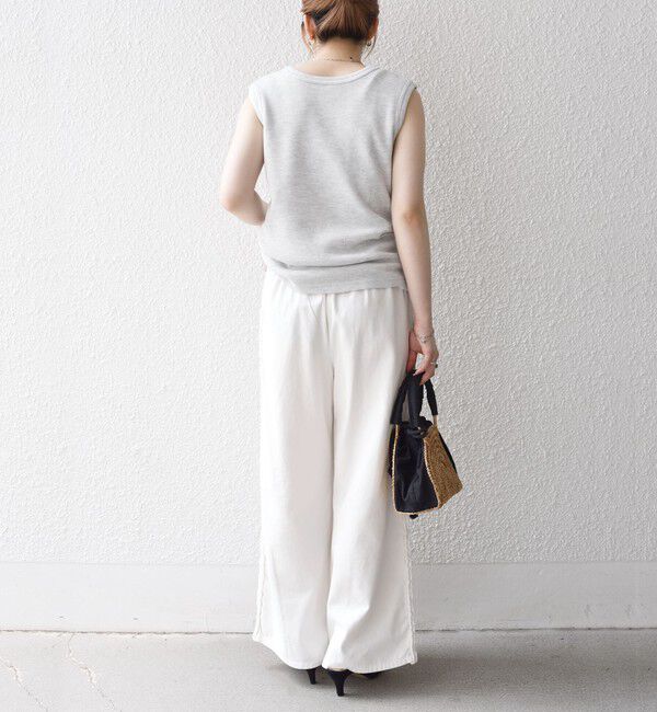 SHIPS any「bon_meur:〈手洗い可能〉ブレイド ロープ デザイン タッセル ワイド パンツ」|その他|