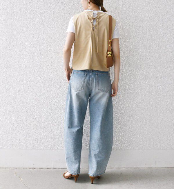 SHIPS any「bon_meur:〈手洗い可能〉フリンジ チャーム ノースリーブ プルオーバー」|ベスト・ジレ|