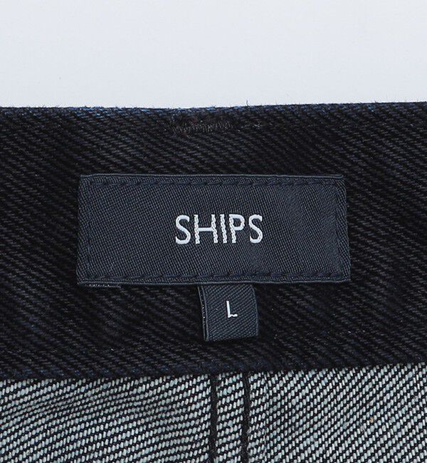 SHIPS「SHIPS: フロッキー ワイド デニム パンツ」|デニム|