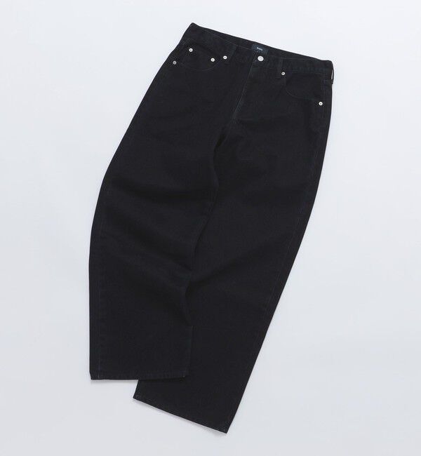 SHIPS「SHIPS: フロッキー ワイド デニム パンツ」|デニム|