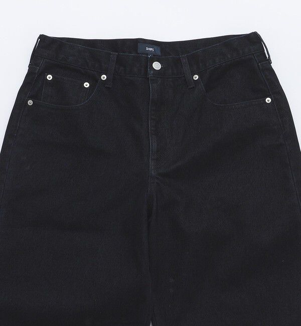 SHIPS「SHIPS: フロッキー ワイド デニム パンツ」|デニム|