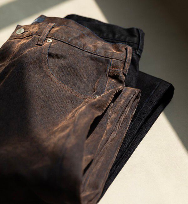 SHIPS「SHIPS: フロッキー ワイド デニム パンツ」|デニム|