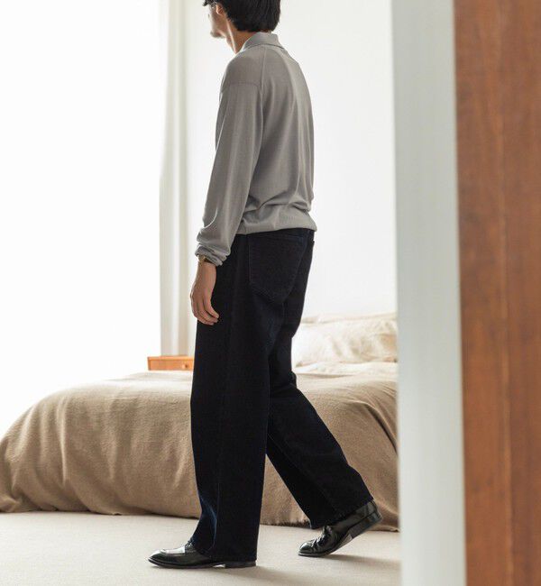 SHIPS「SHIPS: フロッキー ワイド デニム パンツ」|デニム|