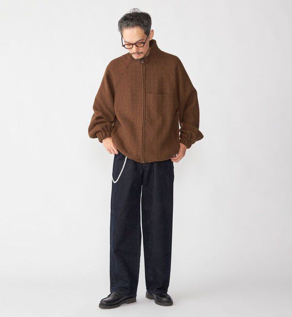 SHIPS「SHIPS: フロッキー ワイド デニム パンツ」|デニム|