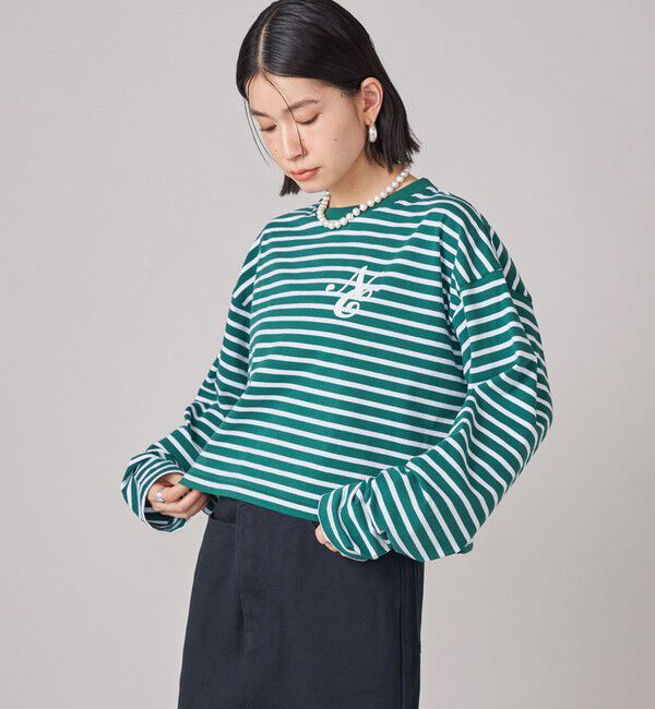 SHIPS for women「SHIPS NINE CASE:ボーダー 長袖 TEE」|Tシャツ・カットソー|