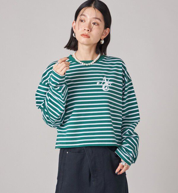 SHIPS for women「SHIPS NINE CASE:ボーダー 長袖 TEE」|Tシャツ・カットソー|