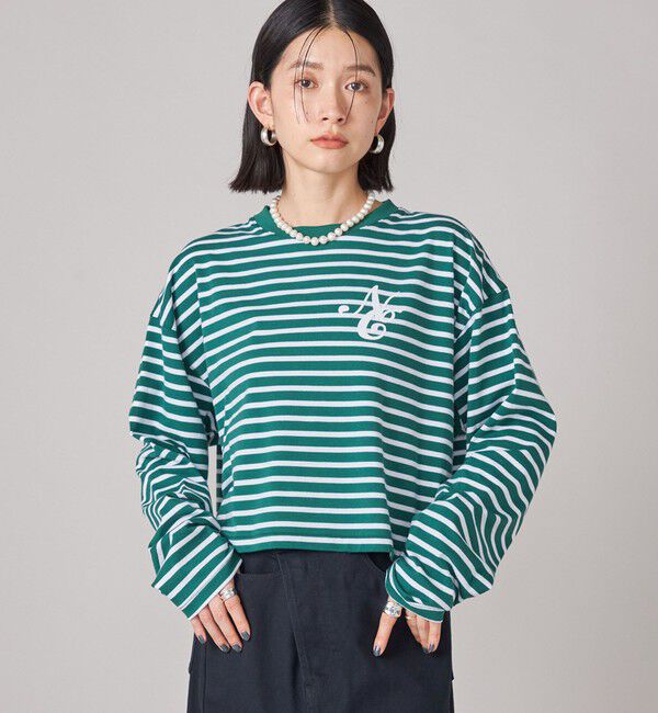 SHIPS for women「SHIPS NINE CASE:ボーダー 長袖 TEE」|Tシャツ・カットソー|