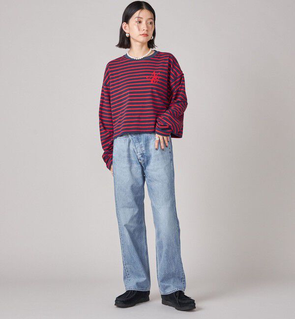 SHIPS for women「SHIPS NINE CASE:ボーダー 長袖 TEE」|Tシャツ・カットソー|