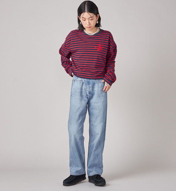 SHIPS for women「SHIPS NINE CASE:ボーダー 長袖 TEE」|Tシャツ・カットソー|