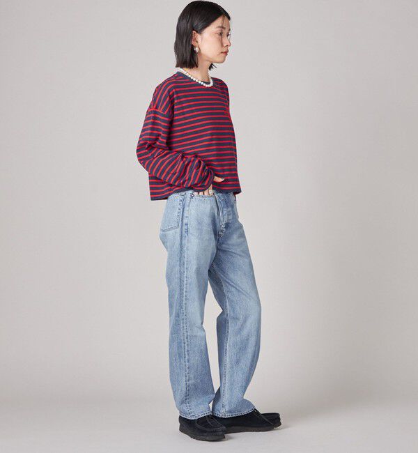 SHIPS for women「SHIPS NINE CASE:ボーダー 長袖 TEE」|Tシャツ・カットソー|