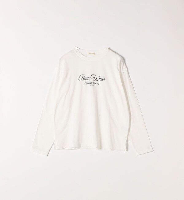 SHIPS any「【SHIPS any別注】MONMIMI:〈洗濯機可能〉ロゴ プリント ロンTEE 25AW」|Tシャツ・カットソー|