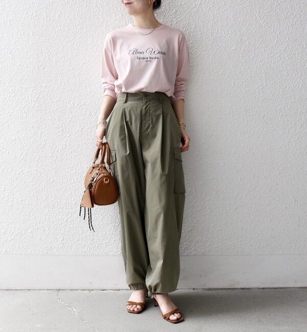 SHIPS any「【SHIPS any別注】MONMIMI:〈洗濯機可能〉ロゴ プリント ロンTEE 25AW」|Tシャツ・カットソー|