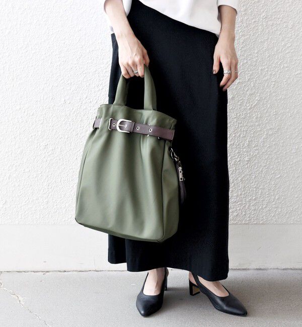 SHIPS any「SHIPS any: バックル ベルト デザイン A4 トート バッグ」|トートバッグ|