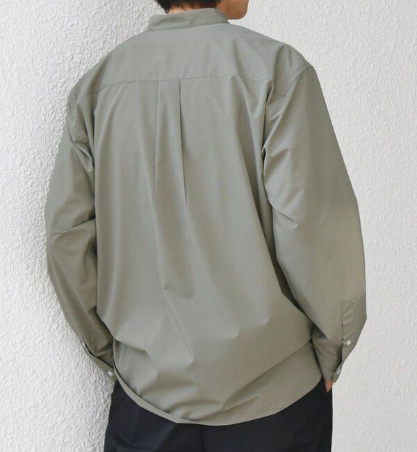 SHIPS any「SHIPS any: LIM BLESS ソリッド / ストライプ バンドカラー シャツ 25AW◇」|シャツ・ブラウス|