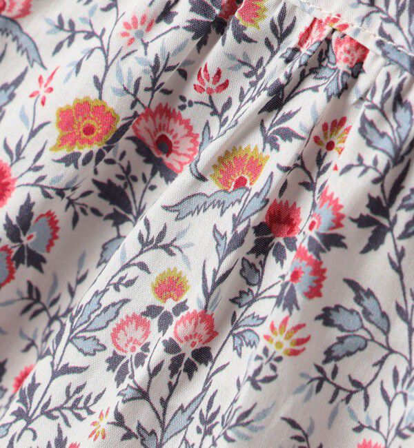 SHIPS KIDS「SHIPS KIDS:80～90cm / リバティ フリルカラー ブラウス」|シャツ・ブラウス|