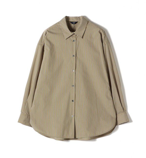 SHIPS Colors 「SHIPS Colors:〈手洗い可能〉ストライプ オーバー シャツ」|シャツ・ブラウス|