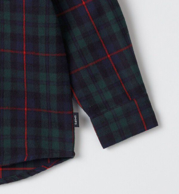 SHIPS KIDS「SHIPS KIDS:100～130cm / ネル チェック シャツ」|シャツ・ブラウス|
