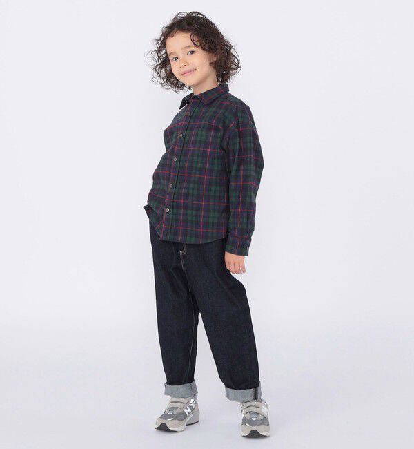 SHIPS KIDS「SHIPS KIDS:100～130cm / ネル チェック シャツ」|シャツ・ブラウス|