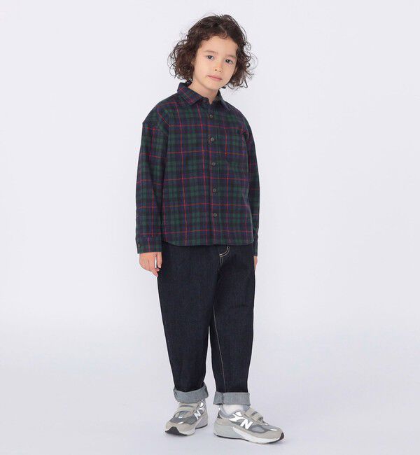 SHIPS KIDS「SHIPS KIDS:100～130cm / ネル チェック シャツ」|シャツ・ブラウス|