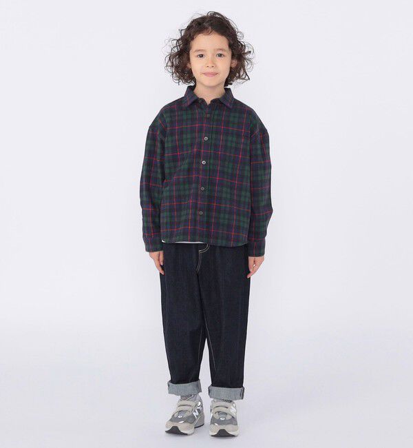 SHIPS KIDS「SHIPS KIDS:100～130cm / ネル チェック シャツ」|シャツ・ブラウス|