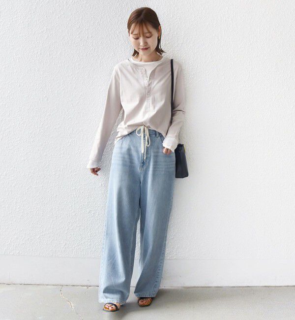 SHIPS for women「レイヤード ライク ヘンリーネック プルオーバー」|Tシャツ・カットソー|