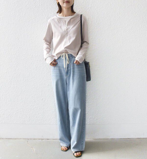 SHIPS for women「レイヤード ライク ヘンリーネック プルオーバー」|Tシャツ・カットソー|