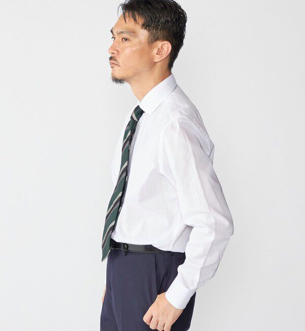 SHIPS「GUY ROVER: ハケメ ソリッド ワイドカラー シャツ」|シャツ・ブラウス|