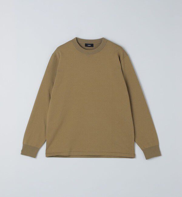 SHIPS「SHIPS:〈洗濯機可能〉コットン ウール TEXBRID(R) クルーネック プルオーバー ニット」|ニット・セーター|