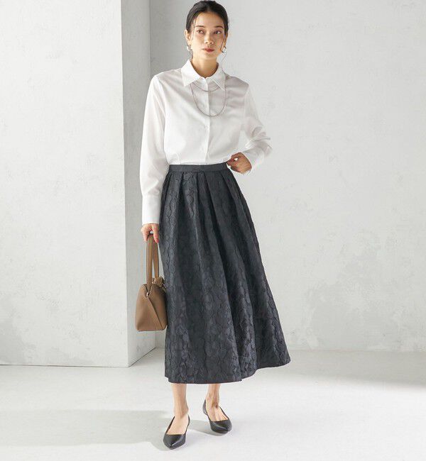 SHIPS for women「〈手洗い可能〉スーピマ コットン サテン シャツ」|シャツ・ブラウス|