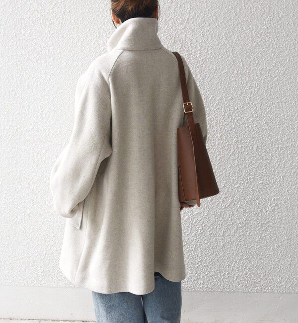 SHIPS any「SHIPS any: カシミヤ ミックス スタンドカラー ミドル コート」|その他|