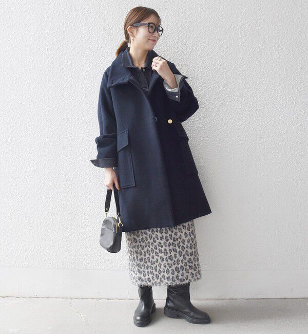 SHIPS any「SHIPS any: カシミヤ ミックス スタンドカラー ミドル コート」|その他|