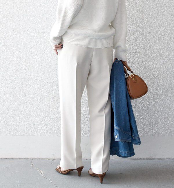 SHIPS any「《追加予約》SHIPS any:〈洗濯機可能〉ダブルクロス タック ストレート パンツ［NAVY BLUE］」|その他|