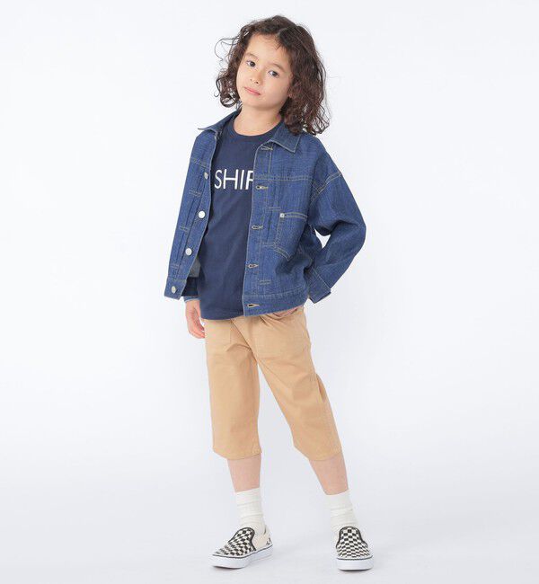 SHIPS KIDS「SHIPS KIDS:100～130cm / クロップド パンツ」|チノ|